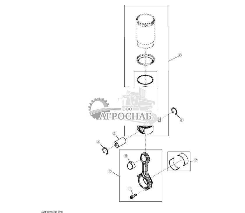 4801 Шатуны и поршни 